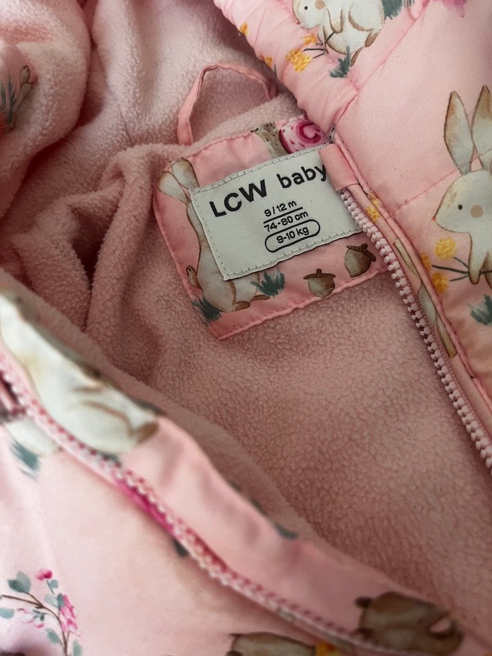 Pembe Desenli Bebek Kız Tulumu - Görsel 2