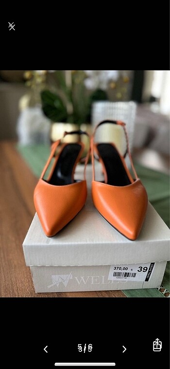 38 Beden turuncu Renk Topuklu ayakkabı