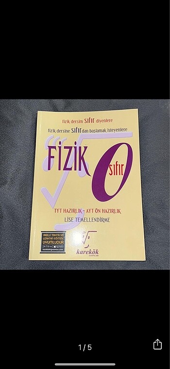 Fizik Sıfır Karekök Test Kitabı