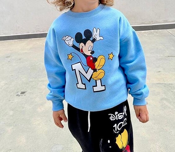 Mickey Mouse Çift Baskılı Takım