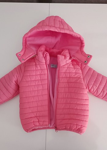 HelloBaby Kapüşonlu Mont 1 Yaş Kız Bebek