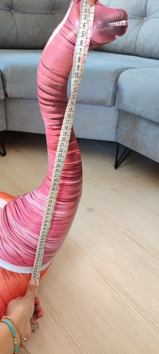 Renkli Pembe Dinozor Şişme simit - Görsel 2