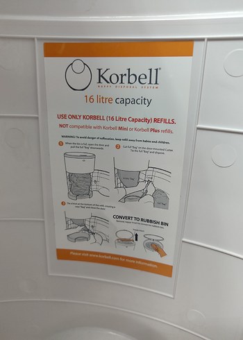 korbell çöp kovası bebek - Görsel 4