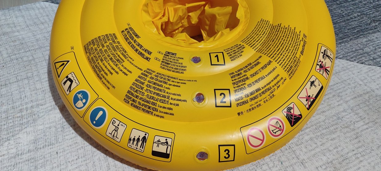 Sarı Çocuk Yüzme Simidi oturaklı - Görsel 3