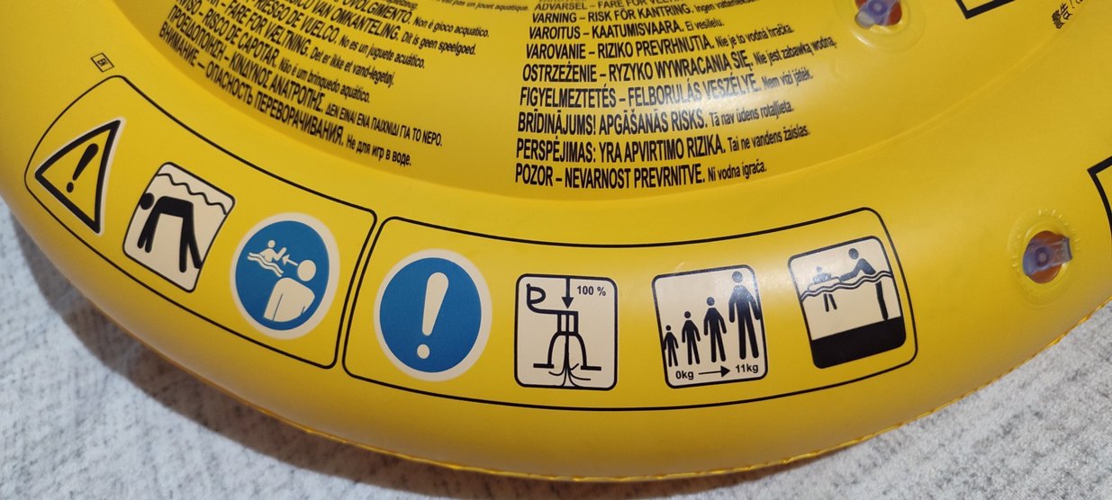 Sarı Çocuk Yüzme Simidi oturaklı - Görsel 4