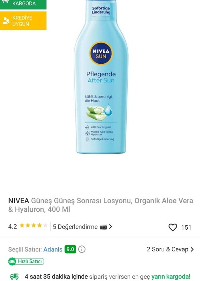 Nivea after sun güneş sonrası kremi - Görsel 3
