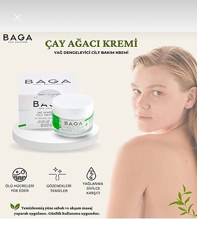 Baga çay ağacı kremi