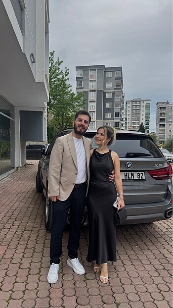 s Beden siyah Renk Zara saten elbise