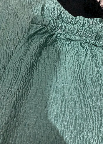 Parlak Yeşil Uzun Kadın Sabahlık Takım - Görsel 6