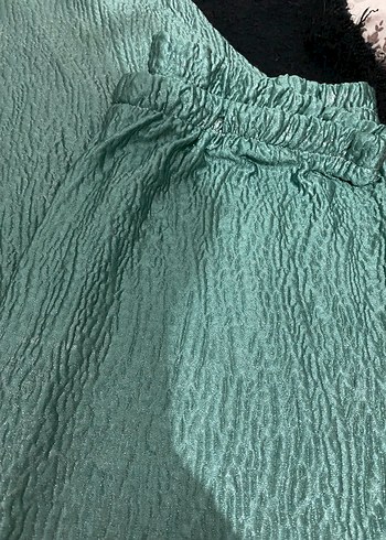 Parlak Yeşil Uzun Kadın Sabahlık Takım - Görsel 5