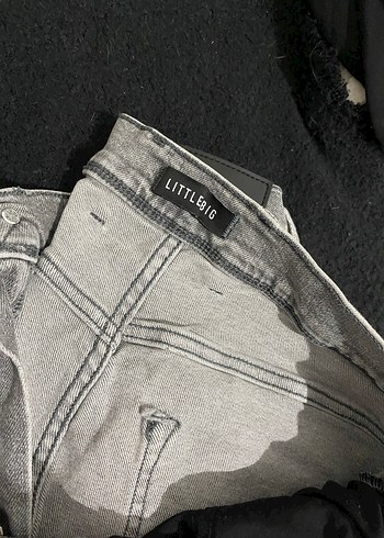 Gri Baskılı Kadın Jean Pantolon - Görsel 3