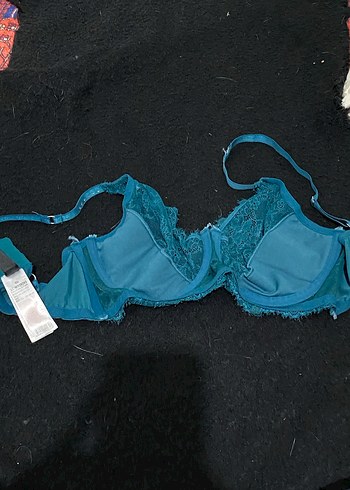 Turkuaz Dantel Detaylı Bohem Sütyen - Görsel 2