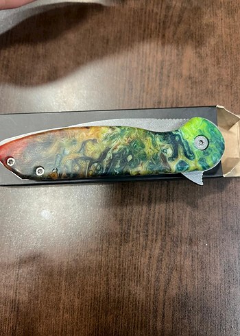 Çok Renkli Katlanabilir Cep Bıçağı - Görsel 3