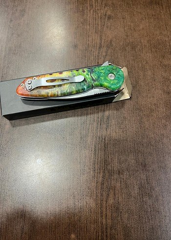 Çok Renkli Katlanabilir Cep Bıçağı - Görsel 4