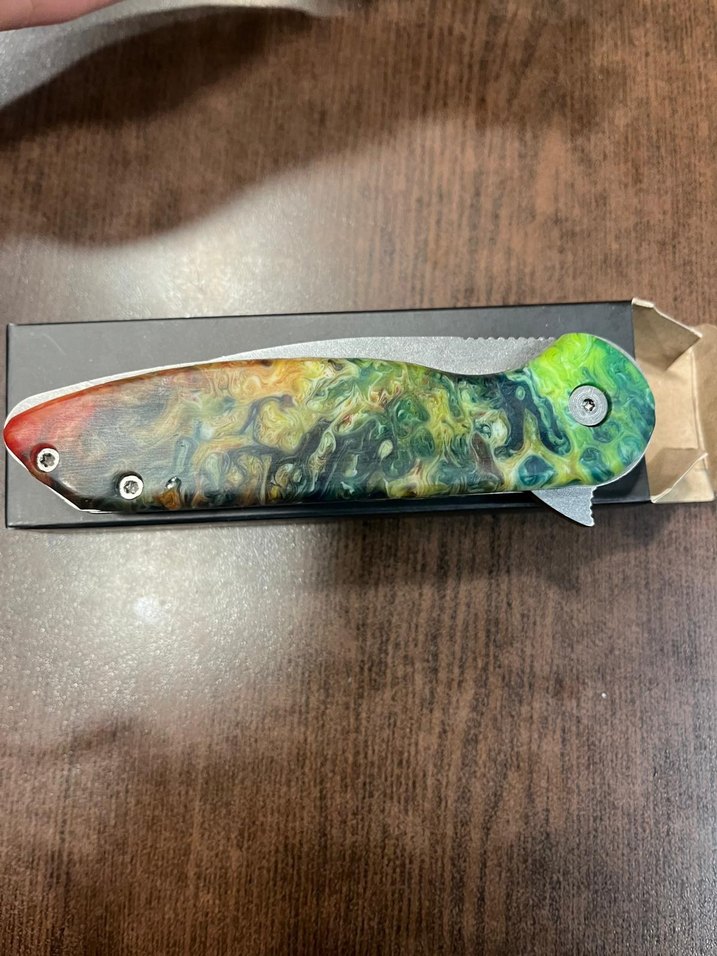 Çok Renkli Katlanabilir Cep Bıçağı - Görsel 3