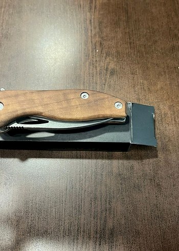 Kahverengi Ahşap Saplı Katlanır Çakı - Görsel 3