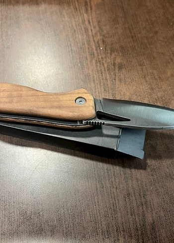 Kahverengi Ahşap Saplı Katlanır Çakı - Görsel 2