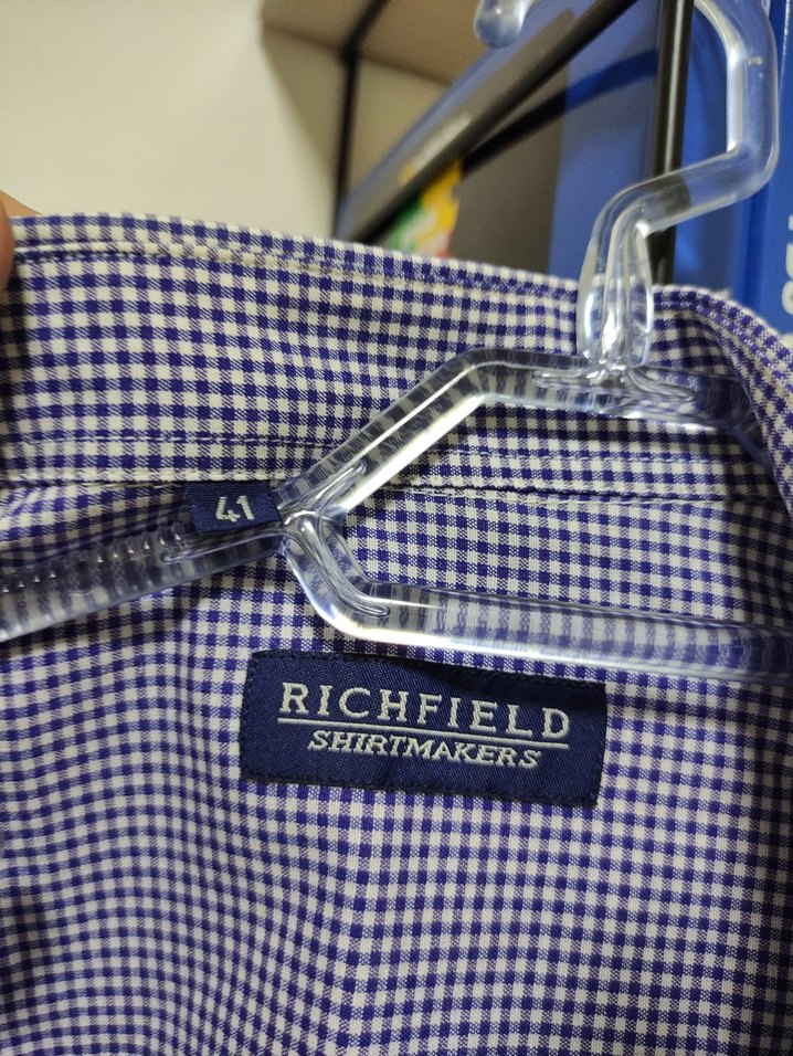 Mor Gri Kareli Pamuklu Erkek Gömlek - Görsel 2