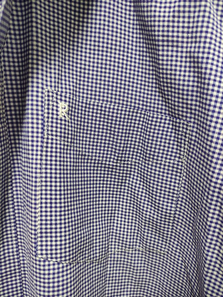 Mor Gri Kareli Pamuklu Erkek Gömlek - Görsel 3