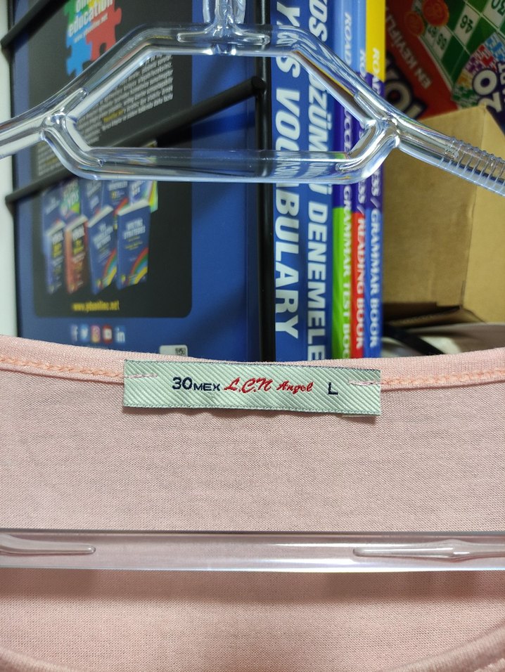 Boncuk Detaylı Pudra Pembe Kadın Bluz - Görsel 3