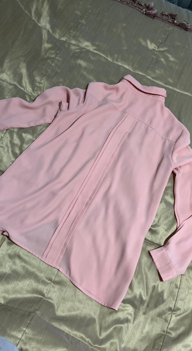 Pembe Kadın Uzun Kollu Gömlek - Görsel 3