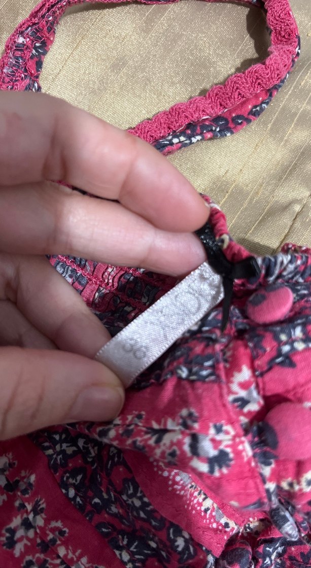 Pembe Bağlamalı Uzun Bohem Elbise - Görsel 3