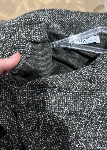 Kadın Gri Uzun Düğmeli Kemerli Kaban - Görsel 4