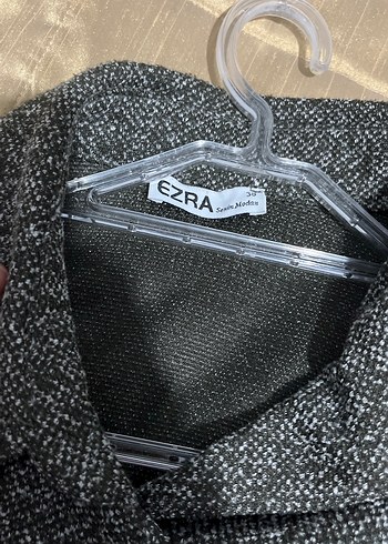 Kadın Gri Uzun Düğmeli Kemerli Kaban - Görsel 2