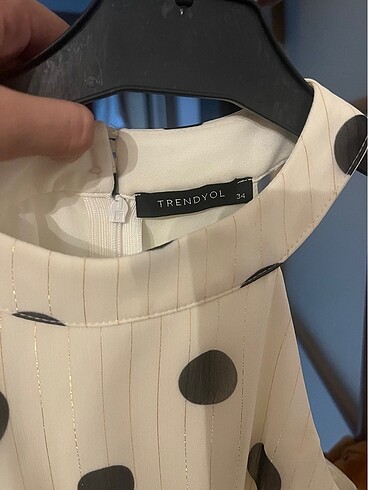 Puantiyeli elbise - Görsel 6