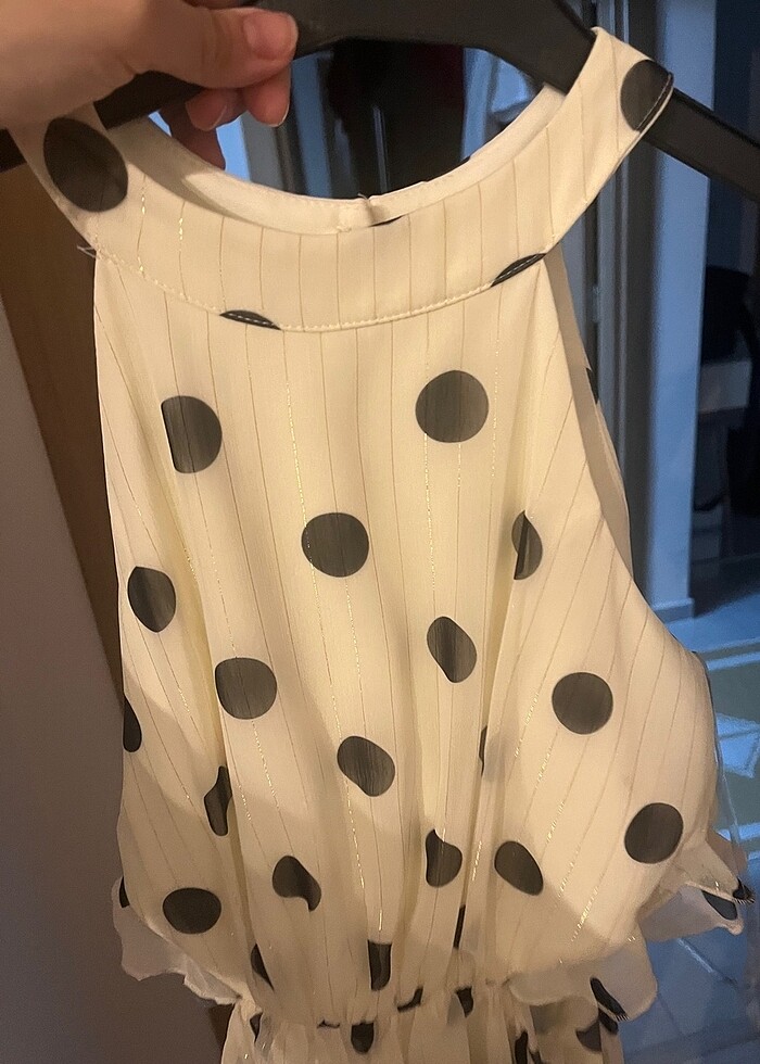 Puantiyeli elbise - Görsel 3