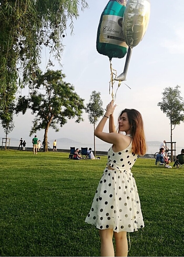 Puantiyeli elbise - Görsel 2