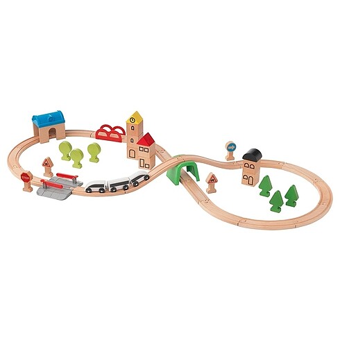 Ikea LILLABO tren seti, çok renkli, 45 parça