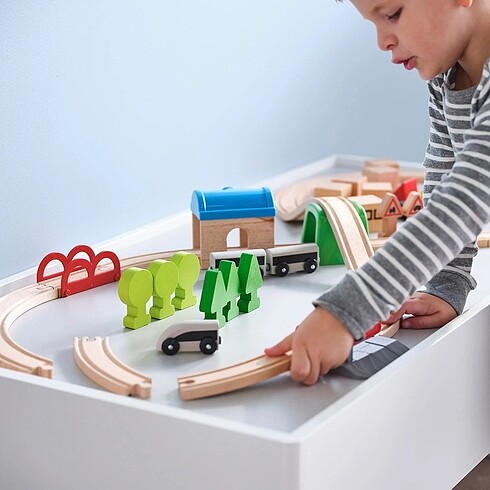 Beden Renk Ikea LILLABO tren seti, çok renkli, 45 parça