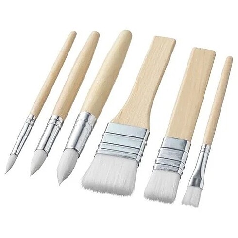 IKEA fırça seti, huş, 6 parça
