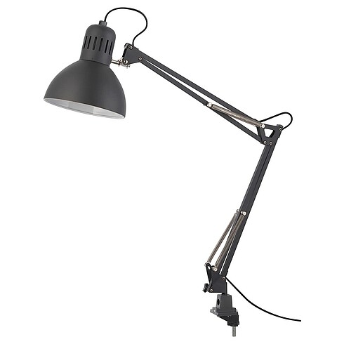 Ikea TERTIAL çalışma lambası, koyu gri