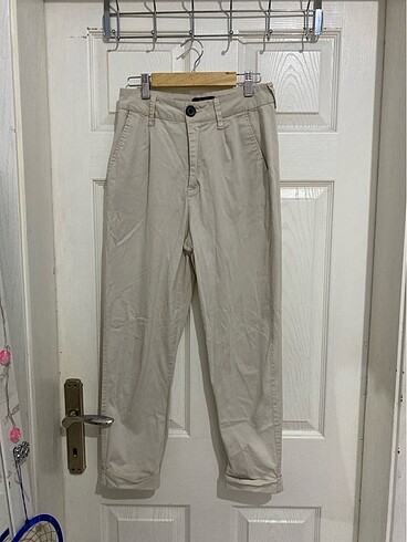 Bershka bej kumaş pantolon