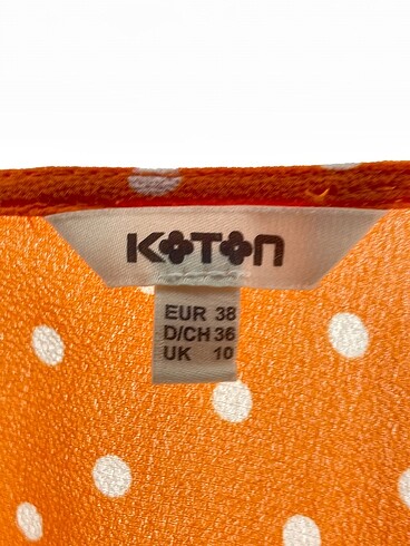 38 Beden turuncu Renk Koton Bluz %70 İndirimli.
