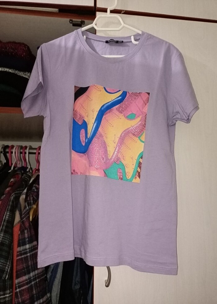 Lila t shirt  - Görsel 3