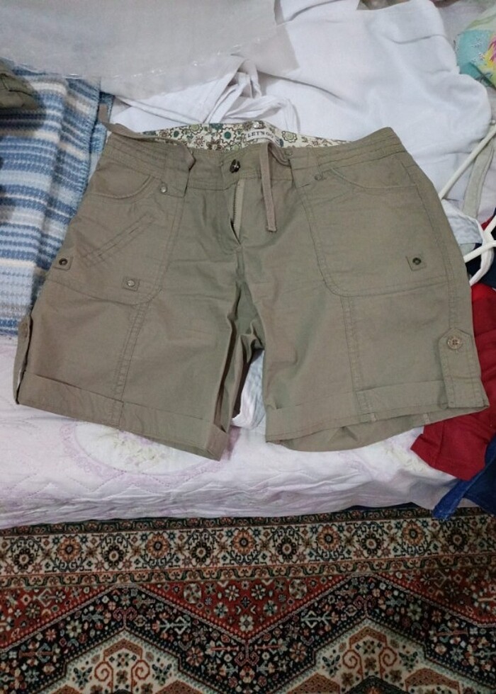 Keten şort  - Görsel 2