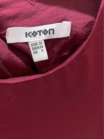 Koton Koton bordo elbise