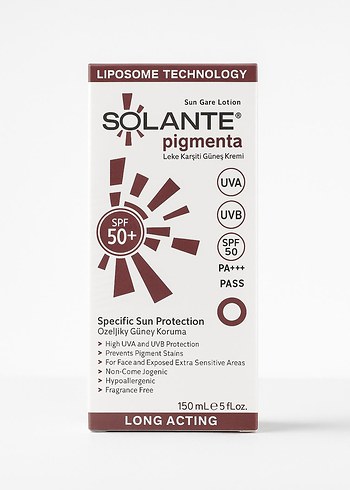 Solante Pigmenta Leke Karşıtı Güneş Kremi SPF 50+