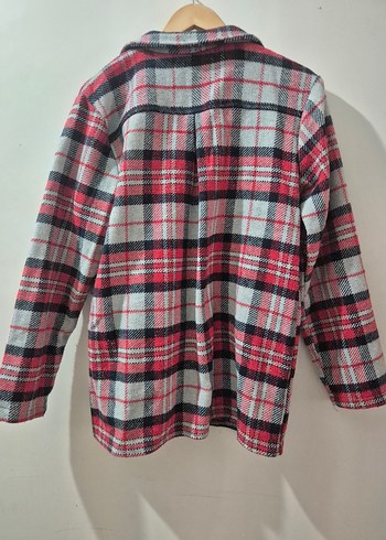 Ekose Desenli Kadın Gömlek Ceket - Görsel 2