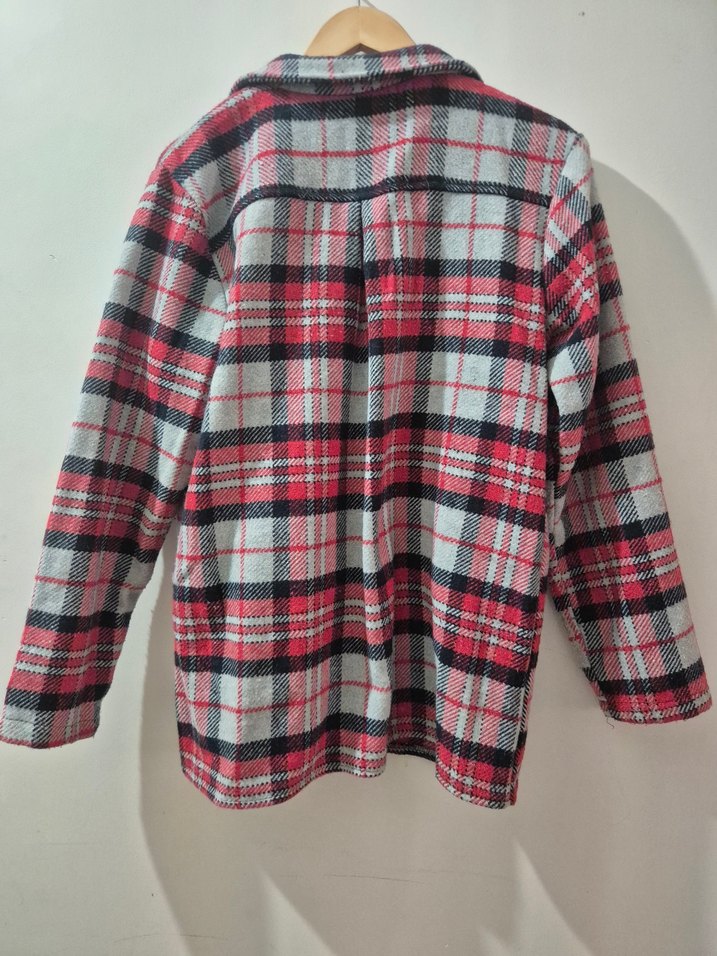 Ekose Desenli Kadın Gömlek Ceket - Görsel 2