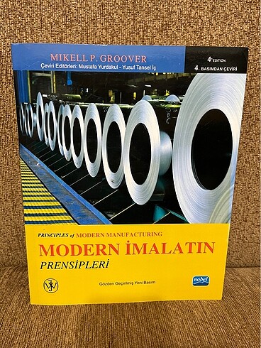 Modern İmalatın Prensipleri, 4th Edition Çevirisi