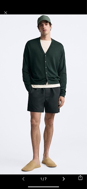 Zara Origins İpek Hırka XL