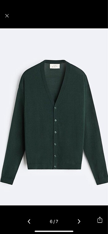 xl Beden yeşil Renk Zara Origins İpek Hırka XL
