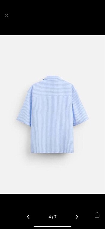 xl Beden mavi Renk Zara Limited Seri Gömlek