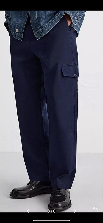 38 Beden Zara Denmark Kargo Pantolon