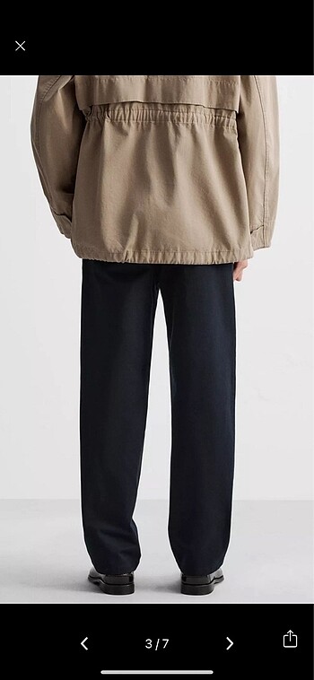 40 Beden Zara Origins Pilili Chino Pantolon
