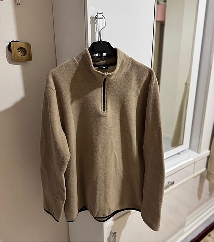 Vintage Fermuarlı Oversize Polar